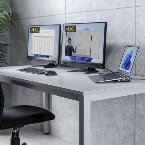 ドッキングステーション（タイプCハブ・4K対応・HDMI・2画面・デュアル） USB-CVDK14 サンワサプライ