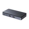 ドッキングステーション（USB Type-C・HDMI×2・LANなし・4K/30Hz・PD100W対応・コンパクト・2画面出力・PD充電・据え置き）