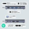 ドッキングステーション（USB Type-C・HDMI×2・LANなし・4K/30Hz・PD100W対応・コンパクト・2画面出力・PD充電・据え置き）