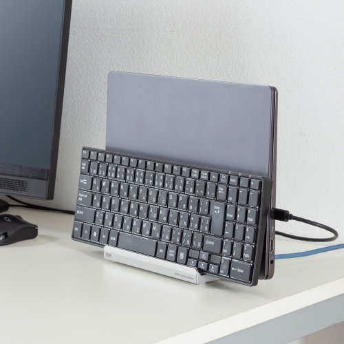 ドッキングステーション（Type-C接続・2画面出力・HDMI2ポート搭載・スタンド型・クラムシェル・ノートパソコンスタンド対応・4K/60Hz・PD100W・USB Aポート×2・有線LAN対応）