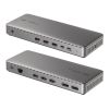 ドッキングステーション（3画面・4K/60Hz・Mac/Win対応・USB-C接続・HDMI×3 DP×2・据え置き型・11-in-1・シルバー）