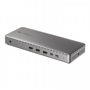 ドッキングステーション（3画面・4K/60Hz・Mac/Win対応・USB-C接続・HDMI×3 DP×2・据え置き型・11-in-1・シルバー）