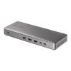 ドッキングステーション（3画面・4K/60Hz・Mac/Win対応・USB-C接続・HDMI×3 DP×2・据え置き型・11-in-1・シルバー）