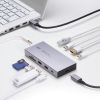 ドッキングステーション（Type-C・10-in-1・HDMI・1画面・4K/60Hz・PD急速充電・SDカードリーダー・LAN・MACアドレスパススルー・コンパクト・ケーブル着脱式）