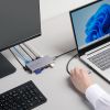 ドッキングステーション（Type-C・10-in-1・HDMI・1画面・4K/60Hz・PD急速充電・SDカードリーダー・LAN・MACアドレスパススルー・コンパクト・ケーブル着脱式）