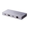 ドッキングステーション（Type-C・10-in-1・HDMI・1画面・4K/60Hz・PD急速充電・SDカードリーダー・LAN・MACアドレスパススルー・コンパクト・ケーブル着脱式）