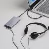 ドッキングステーション（Type-C・10-in-1・HDMI・1画面・4K/60Hz・PD急速充電・SDカードリーダー・LAN・MACアドレスパススルー・コンパクト・ケーブル着脱式）