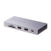 ドッキングステーション（Type-C・10-in-1・HDMI・1画面・4K/60Hz・PD急速充電・SDカードリーダー・LAN・MACアドレスパススルー・コンパクト・ケーブル着脱式）