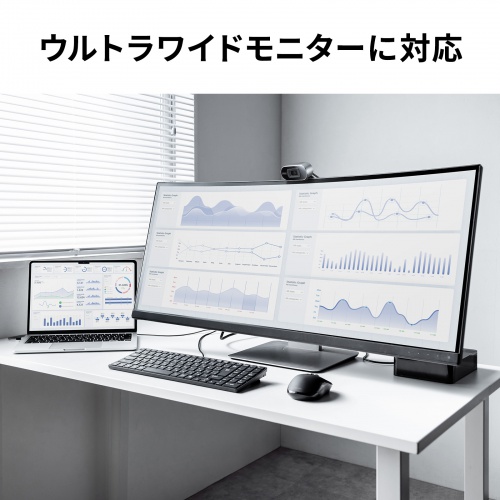 ドッキングステーション（Type-C・10-in-1・HDMI・1画面・4K/60Hz・PD急速充電・SDカードリーダー・LAN・MACアドレスパススルー・コンパクト・ケーブル着脱式）