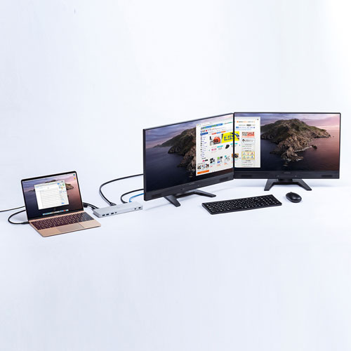 ドッキングステーション｜hdmi2つ・2画面出力対応・type c・PD対応・4K