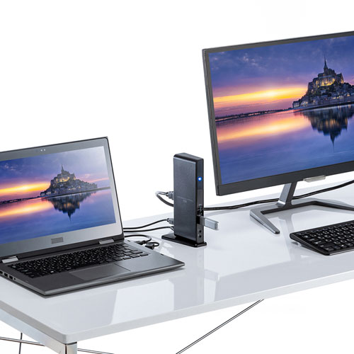 ドッキングステーション（タイプCハブ・USBハブ・Type-C・USB3.2A接続・２画面出力・HDMI・有線LAN） USB-CVDK7 サンワサプライ