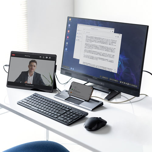 ドッキングステーション（タイプCハブ・USBハブ・タイプC・HDMI・VGA・LAN・２画面・デュアル・PD） USB-CVDK8 サンワサプライ