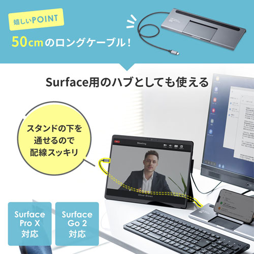 サンワサプライ USB Type-C ドッキングステーションUSB-CVDK8 サンワダイレクト本店 サンワサプライ【オフィス・PC周辺通販】