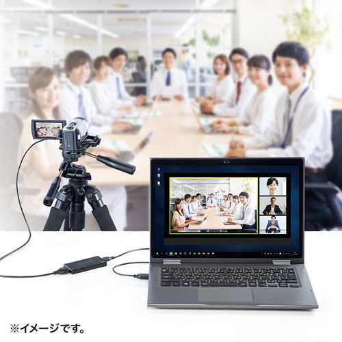 USB-HDMIカメラアダプタ（USB2.0・キャプチャーアダプタ・WEBカメラ化・Zoom・Skype）