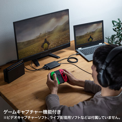 HDMIキャプチャー（WEBカメラ化・USB3.2 Gen1・USB type-C対応・4K パススルー出力付き・Zoom・Teams・Win＆Mac）