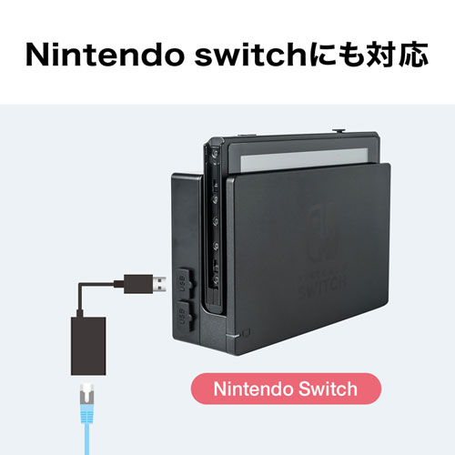 LANアダプタ(USB3.1-LAN変換・USBハブ1ポート・ホワイト)