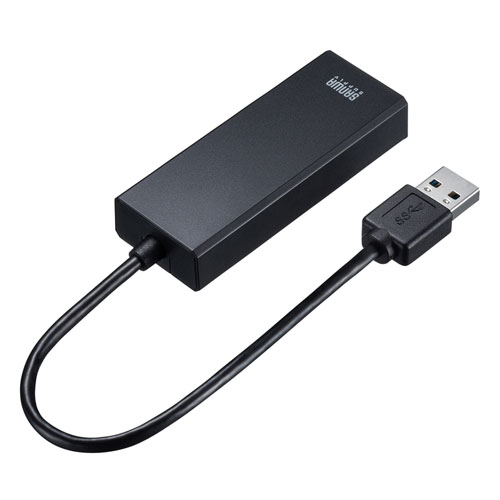USB LAN変換アダプタ(USB3.2・ギガビット対応・2.5Gbps対応・おすすめ・ブラック) USB-CVLAN5BK サンワサプライ