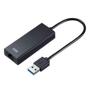【アウトレット･訳あり・セール】USB LAN変換アダプタ(USB3.2・ギガビット対応・2.5Gbps対応・おすすめ・ブラック) USB-CVLAN5BK サンワサプライ