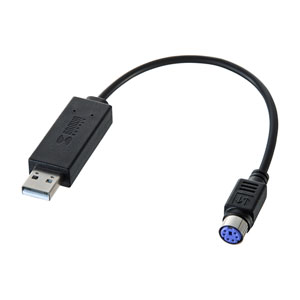 【訳あり 新品】USB-PS/2変換コンバータ（1ポート・ドライバ不要・おすすめ・ブラック） USB-CVPS5 サンワサプライ