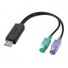 【訳あり 新品】USB-PS/2変換コンバータ(マウス/キーボード同時接続・2ポート・ドライバ不要・おすすめ) USB-CVPS6 サンワサプライ