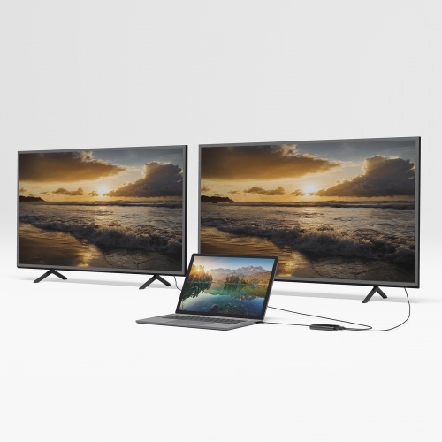 USB-HDMIディスプレイアダプタ（4K/30Hz対応・2画面出力・USB 5Gbps）