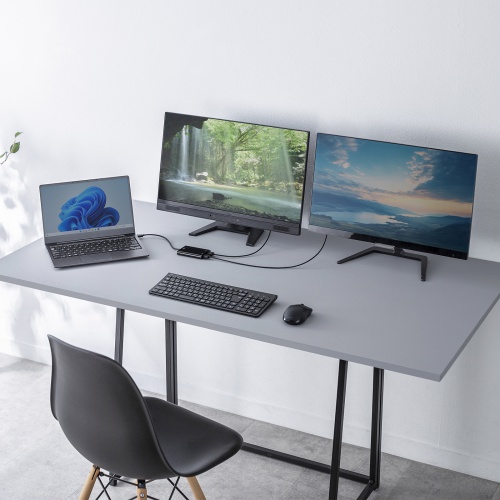 USB-HDMIディスプレイアダプタ（4K/30Hz対応・2画面出力・USB 5Gbps）