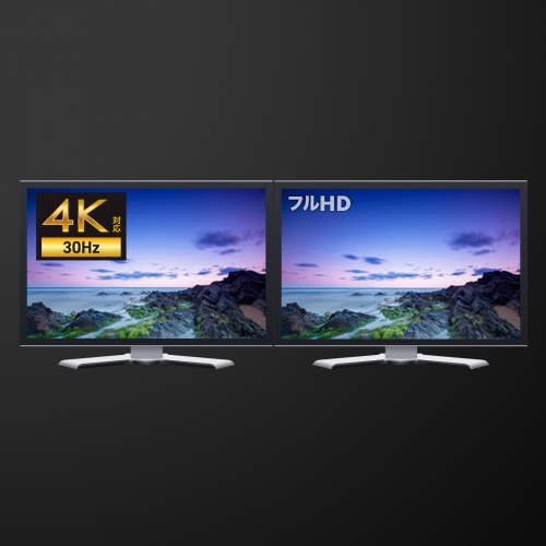 USB-HDMIディスプレイアダプタ（4K/30Hz対応・2画面出力・USB 5Gbps）