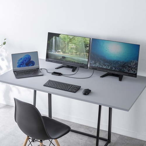 USB-HDMIディスプレイアダプタ（4K/60Hz対応・2画面出力）