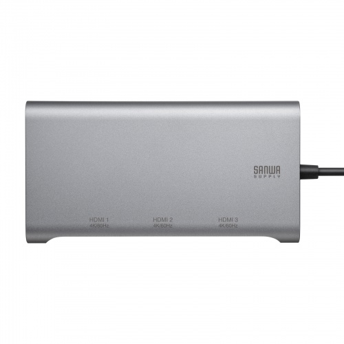 USB-HDMIディスプレイアダプタ（4K/60Hz対応・3画面出力・USB-A/Type-C両対応・変換アダプタ）