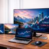 USB C - HDMI 変換アダプタ（4K×3・拡張・3画面・HDMI×1 USB C×2・ディスプレイアダプタ・トリプルディスプレイ・Win Mac対応）