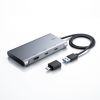 USB C - HDMI 変換アダプタ（4K×3・拡張・3画面・HDMI×1 USB C×2・ディスプレイアダプタ・トリプルディスプレイ・Win Mac対応）