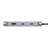 USB C - HDMI 変換アダプタ（4K×3・拡張・3画面・HDMI×1 USB C×2・ディスプレイアダプタ・トリプルディスプレイ・Win Mac対応）