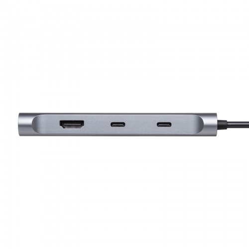 USB C - HDMI 変換アダプタ（4K×3・拡張・3画面・HDMI×1 USB C×2・ディスプレイアダプタ・トリプルディスプレイ・Win Mac対応）