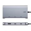 USB C - HDMI 変換アダプタ（4K×3・拡張・3画面・HDMI×1 USB C×2・ディスプレイアダプタ・トリプルディスプレイ・Win Mac対応）