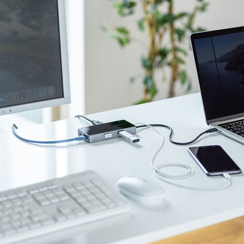 ドッキングステーション（タイプCハブ・USBハブ・VGA・HDMI・DisplayPort・LAN・モバイル・おすすめ・ROG AIIｙ・Steam Deck） USB-DKM2BK サンワサプライ