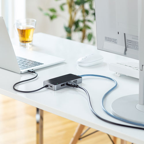 ドッキングステーション（タイプCハブ・USBハブ・VGA・HDMI・DisplayPort・LAN・モバイル・おすすめ・ROG AIIｙ・Steam Deck） USB-DKM2BK サンワサプライ