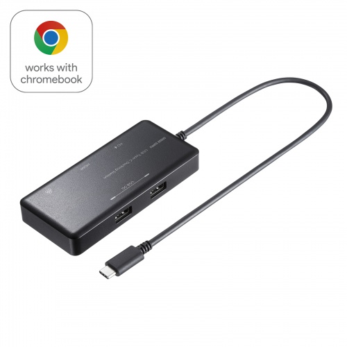 ドッキングステーション（タイプCハブ・HDMI出力・Chromebook認証・WWCB取得・LAN対応） USB-DKM7BK サンワサプライ