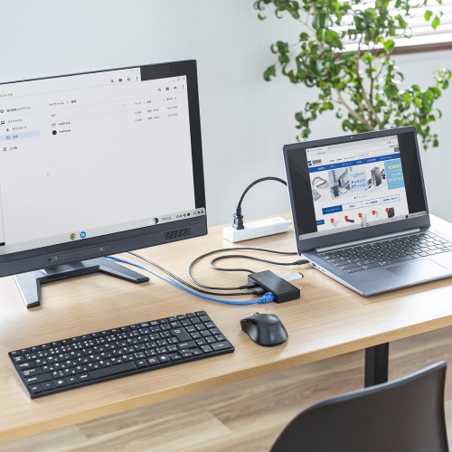 ドッキングステーション（タイプCハブ・HDMI出力・Chromebook認証・WWCB取得・LAN対応） USB-DKM7BK サンワサプライ