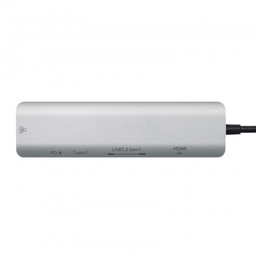 ドッキングステーション（Type-C 接続・6in1・HDMI 1つ・4K/120Hz・8K/30Hz・PD100W・コンパクト・USB A 2つ・LAN・L字変換アダプタ・ケーブル長50cm）