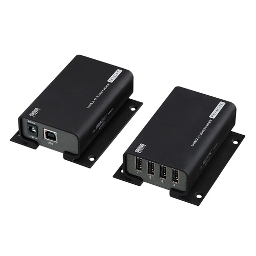 【未使用品】USB2.0エクステンダー　USB-EXSET4 USB-EXSET4 エクステンダー_USB2.0 サンワサプライ 電源セルフパワー