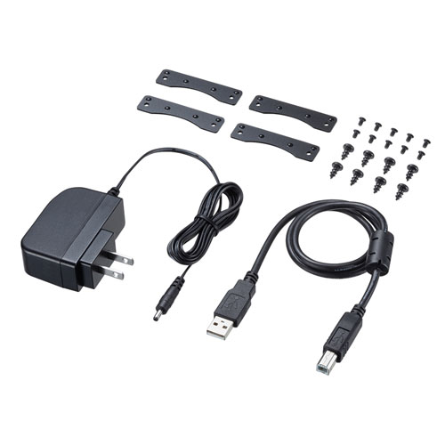 エクステンダー（延長器・USB2.0・2ポートハブ付き・壁固定可能・LANケーブル） USB-EXSET3 サンワサプライ