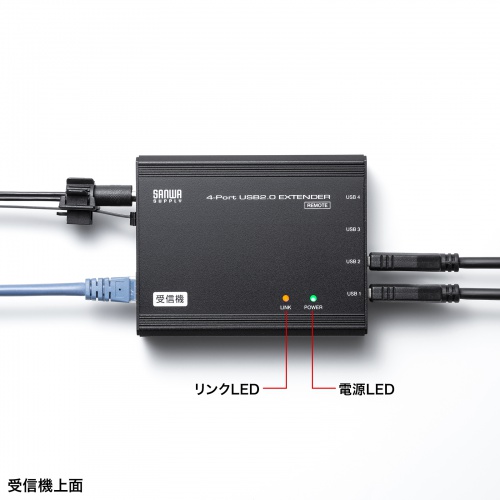 【未使用品】USB2.0エクステンダー　USB-EXSET4 USB-EXSET5【USB2.0エクステンダー（150m延長、1ポート）】USB2