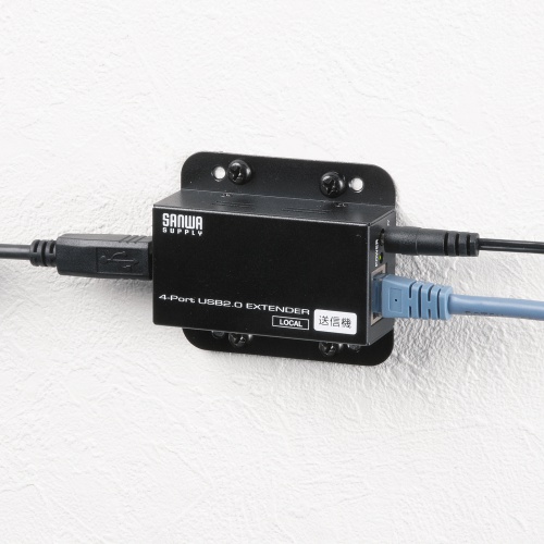 USBエクステンダー（USB2.0・最大50m・USB4ポートハブ付き）