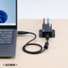 USBエクステンダー（USB2.0・最大50m・USB4ポートハブ付き）