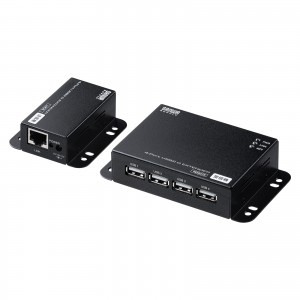 USBエクステンダー（USB2.0・最大50m・USB4ポートハブ付き）