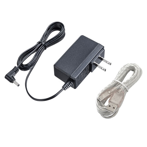 【アウトレット･訳あり・セール】USB2.0ハブ（4ポート・ACアダプタ付・磁石付き・シルバー）