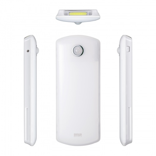 人感センサーライト（LED・壁コンセント用・充電式・・懐中電灯・停電時自動点灯） USB-LED01N サンワサプライ