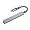 USB Type-C スリムハブ（USB2.0・Aコネクタ 4ポート・メッシュケーブル）