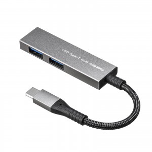 USB Type-C スリムハブ（USB3.2 Gen1・Aコネクタ 2ポート・メッシュケーブル）