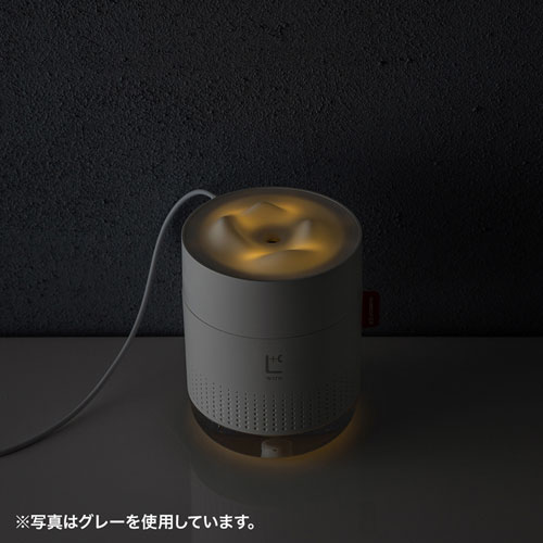 USB加湿器(LEDライト付き・超音波式・連続約8時間・ホワイト）